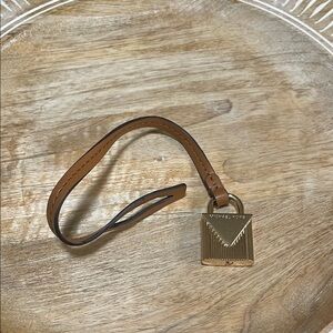 Michael Kors Gold and Brown Bag Charm